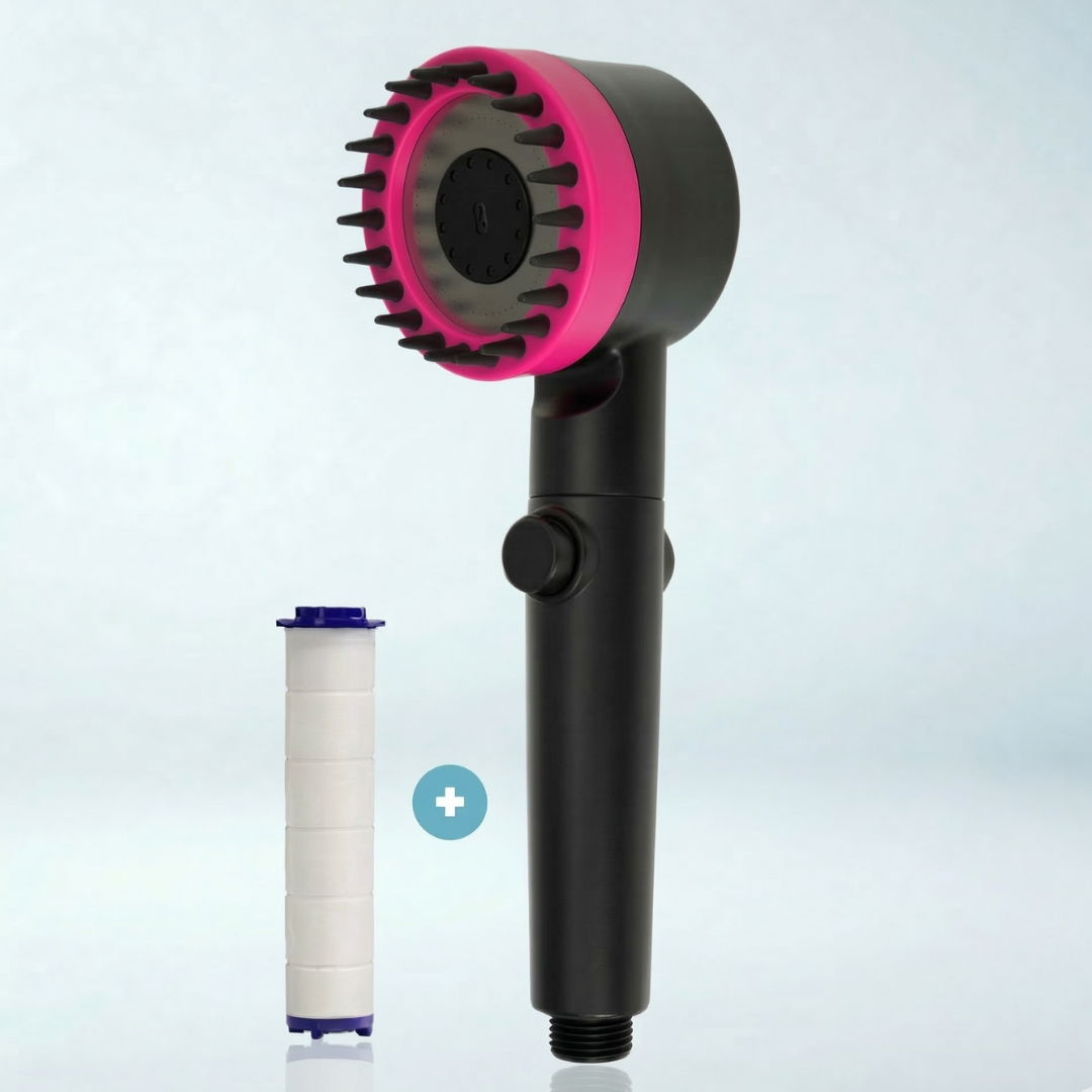 ראש מקלחת מגביר לחץ מסנן חכם