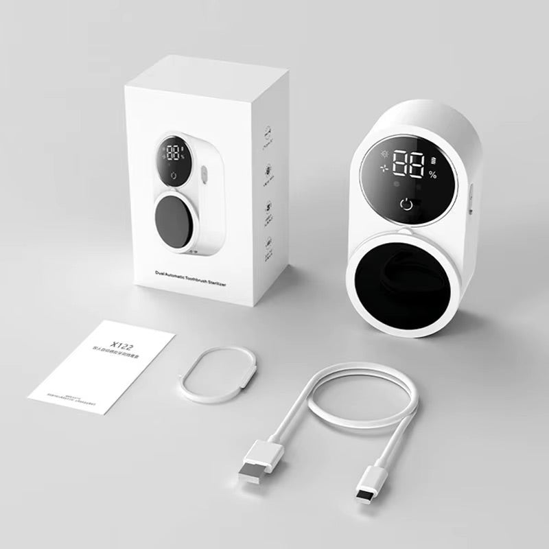 מתלה ומגן חכם למברשת שיניים